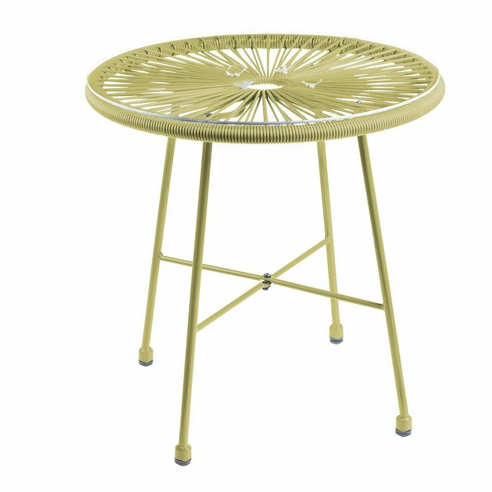 TABLE BASSE URBAN RONDE OCRE