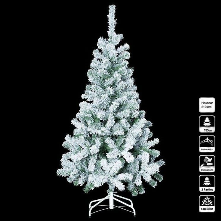 Witte Kerstboom 210 Cm