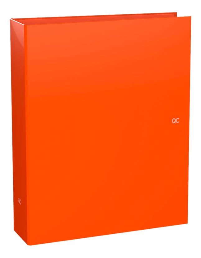 Quattro Colori Ringmap Met Hefboom A4 2 Ringen 80 Mm - Oranje