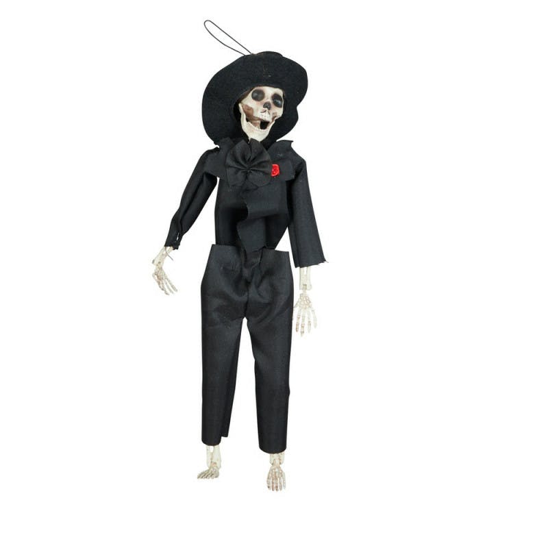 Hangend Skelet Halloween Outfit Zwart 