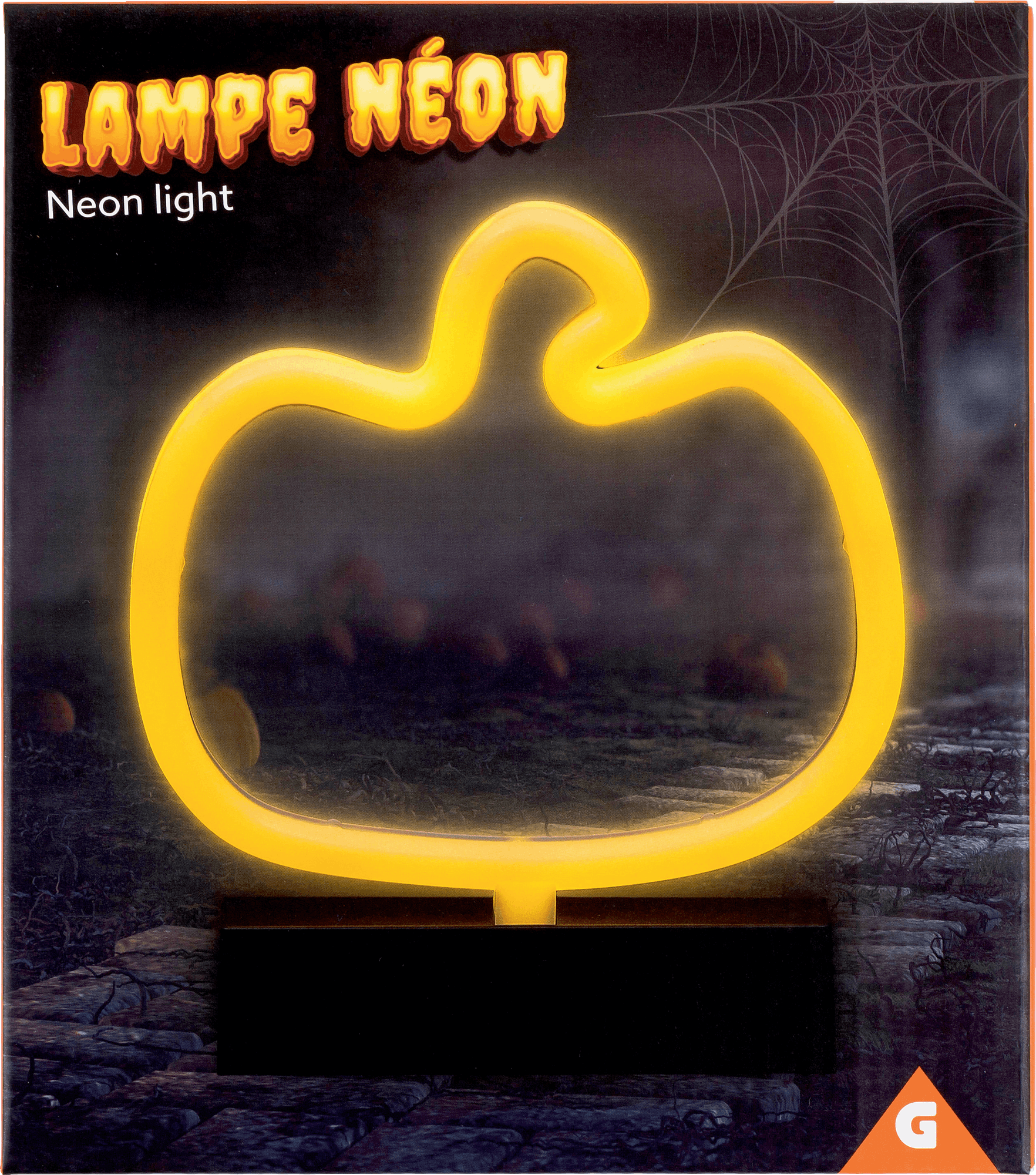 Lampe Néon Halloween Citrouille