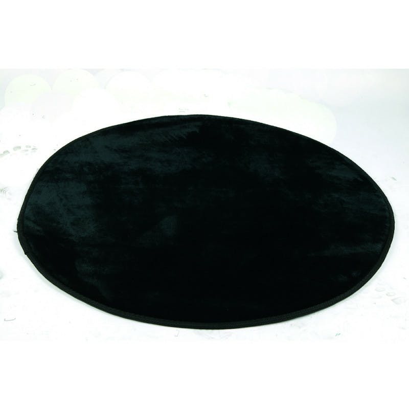 Tapis Rond Noir 80cm