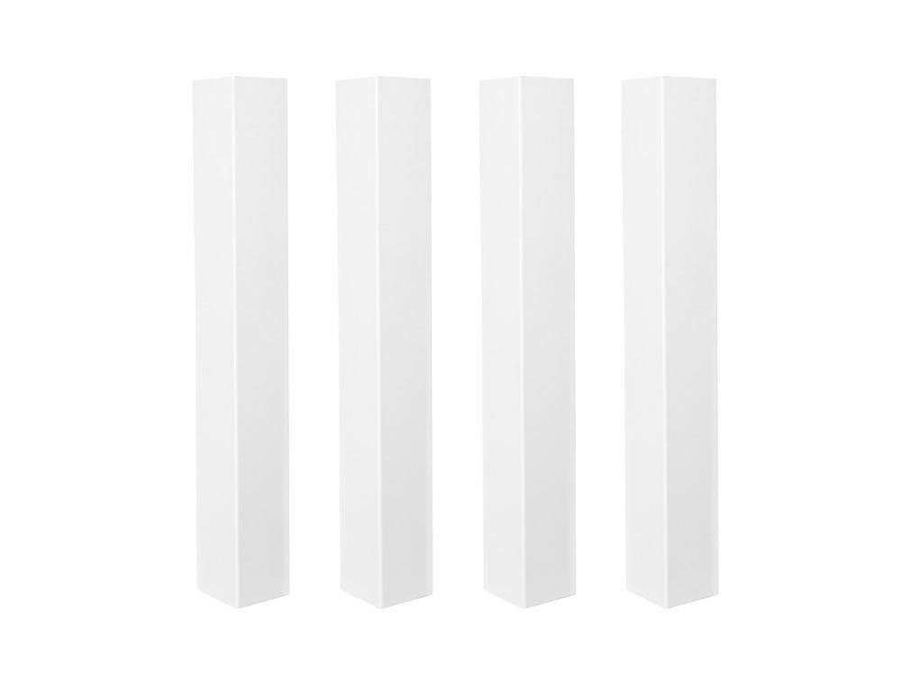 Set Van 4 Witte Poten Voor Manhattan/brooklyn Tafel
