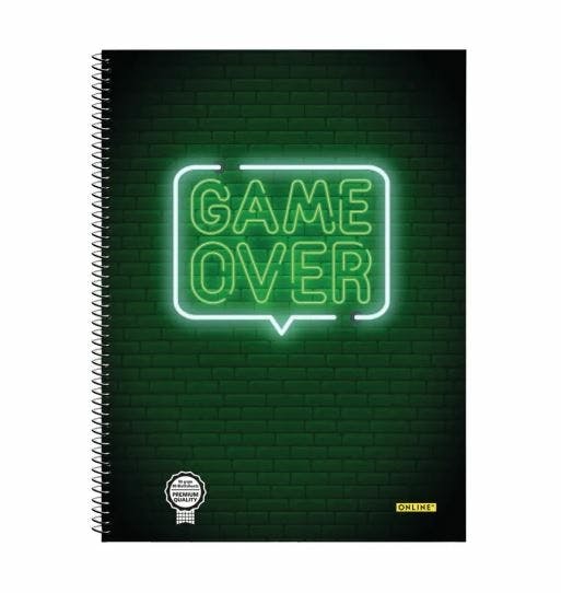 Bloc Notes A4 90g 80feuilles Game Over