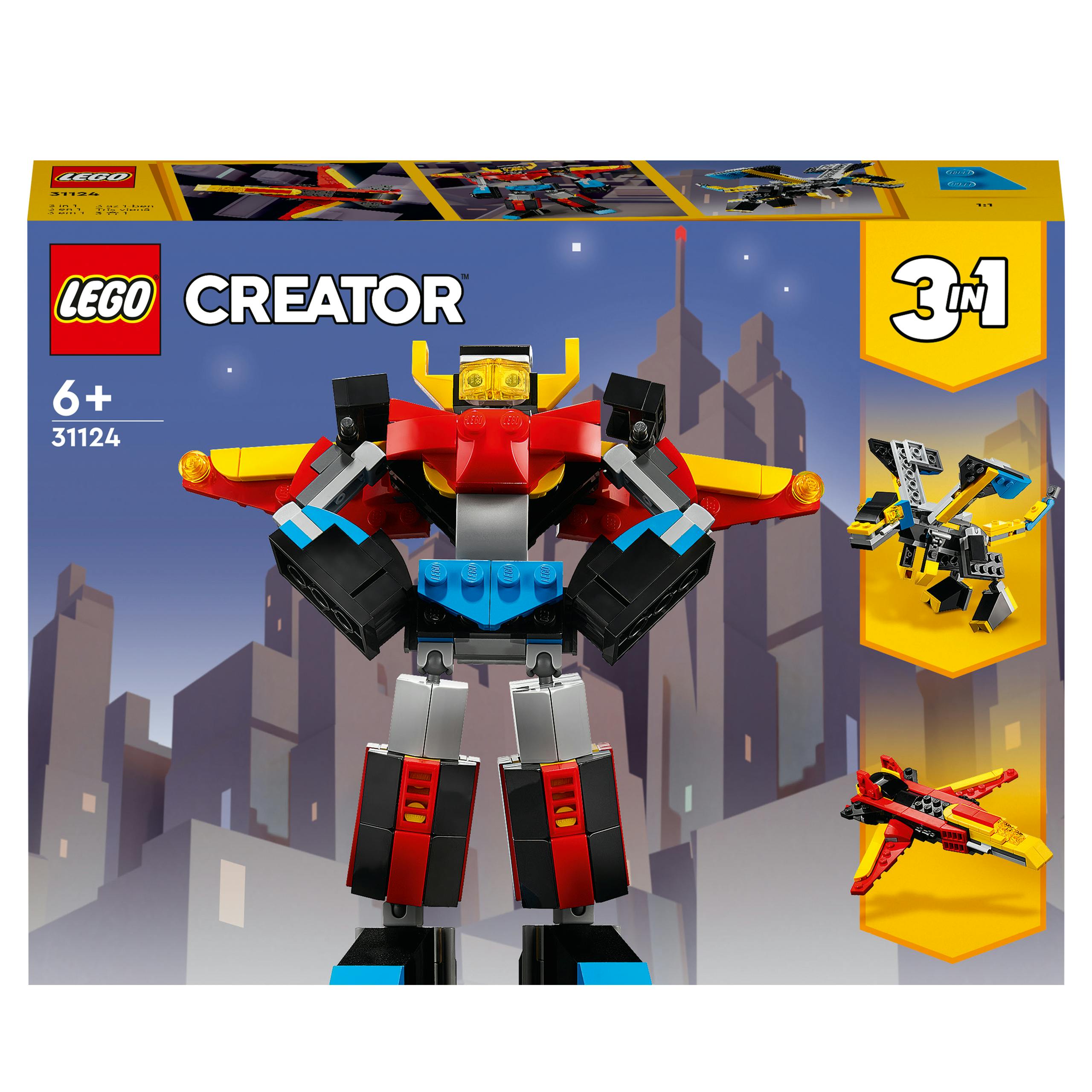 LEGO Creator 3 In 1 Superrobot Draak Vliegtuig (31124)