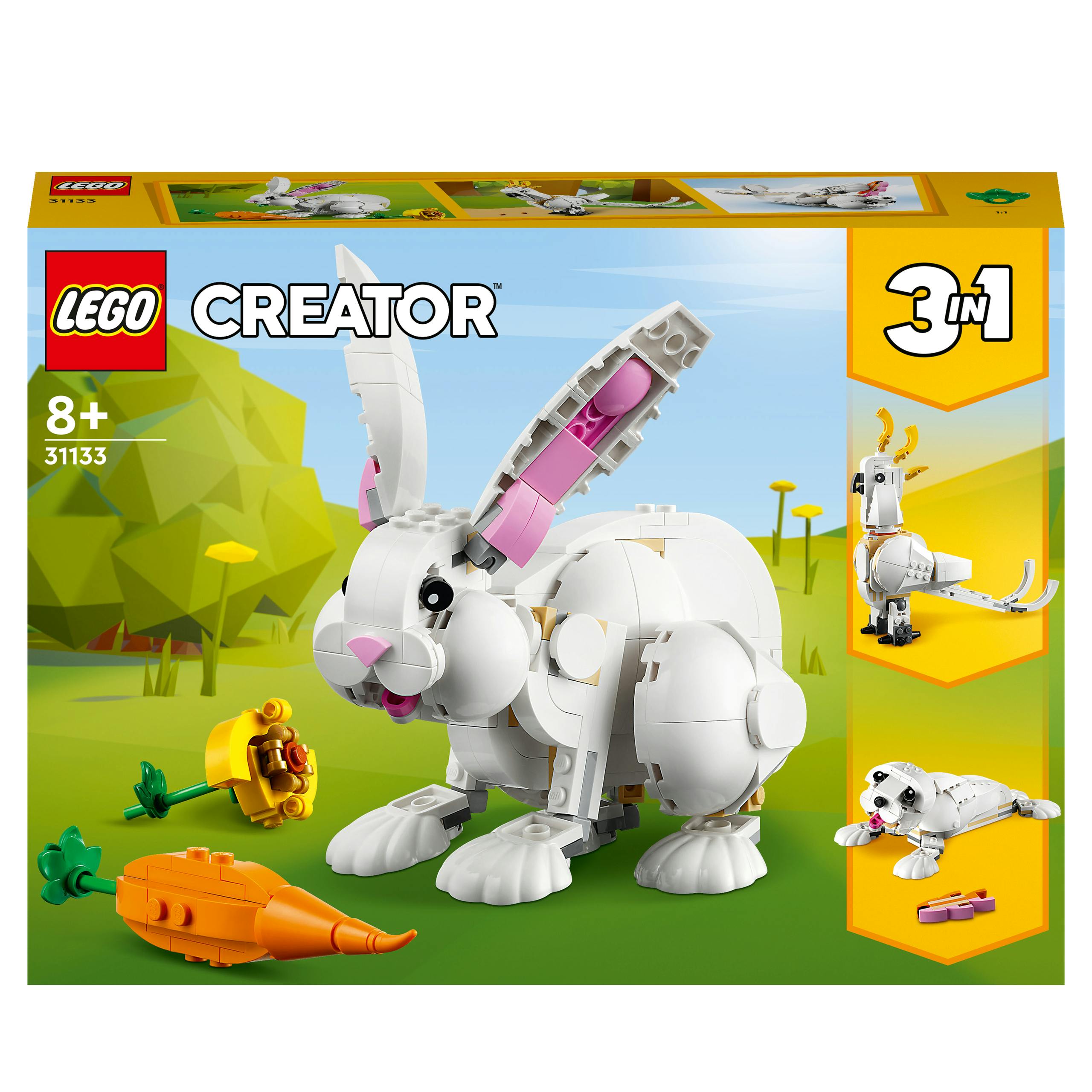 LEGO Creator 3 In 1 In Wit Konijn - 31133