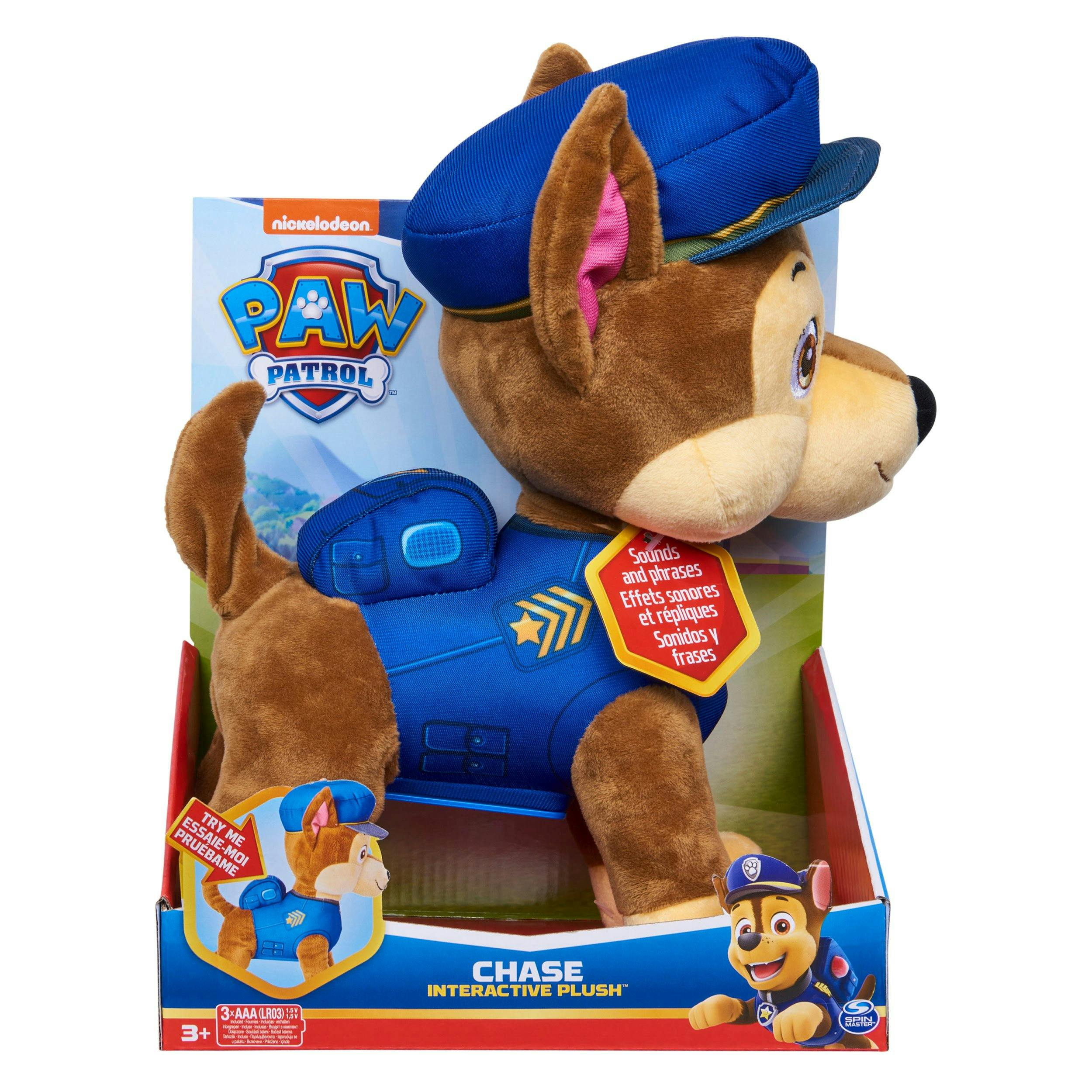 peluche chien chase 37cm Pat Patrouille doudou licence spin master