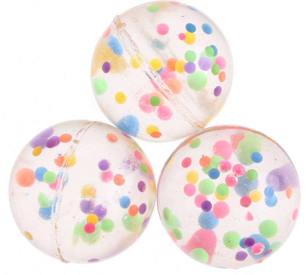 8 Confetti Filled Bounce Balls