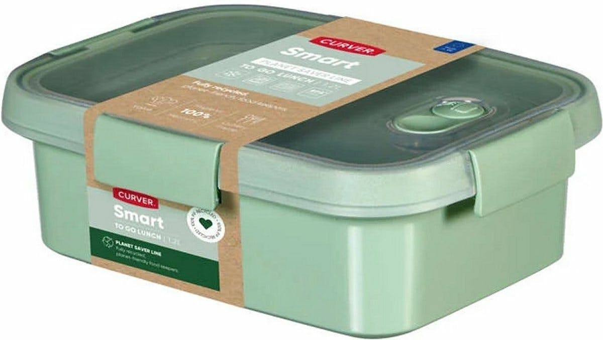 Smart To Go Eco Boite Lunch Rectangulaire 1l + Couverts
