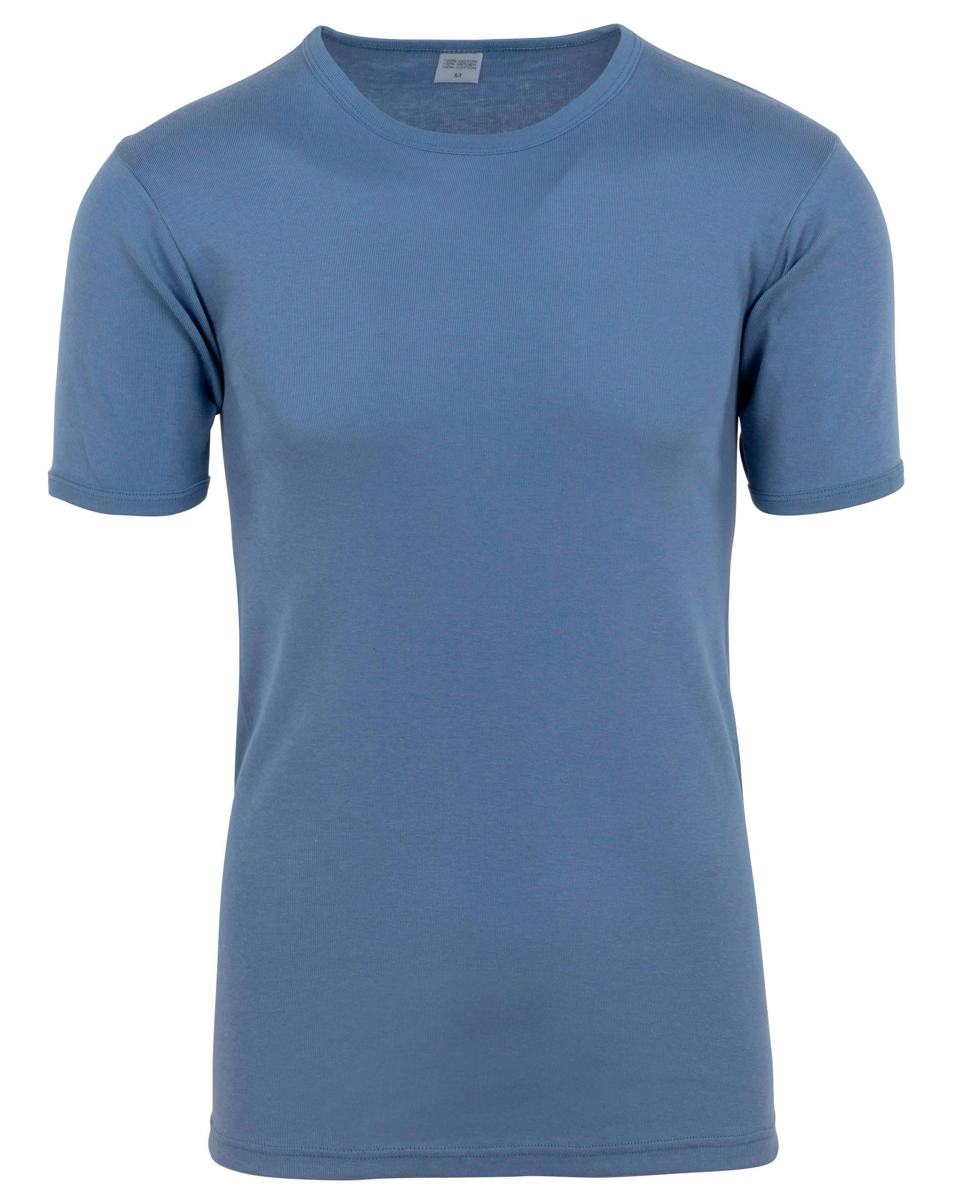 T-shirt Col Rond Homme Bleu