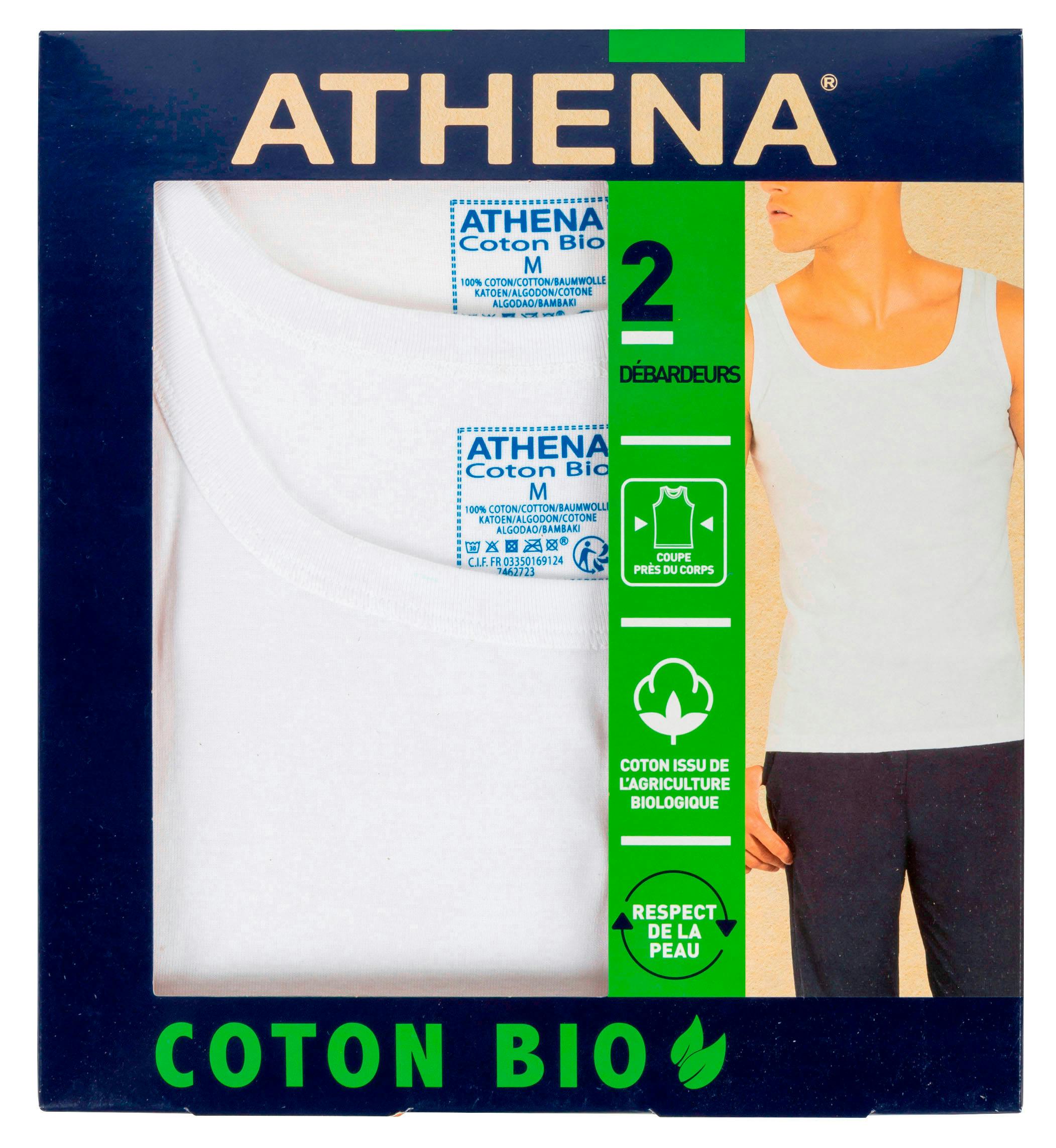 Athena - Lot 2 Débardeurs Homme Coton Bio