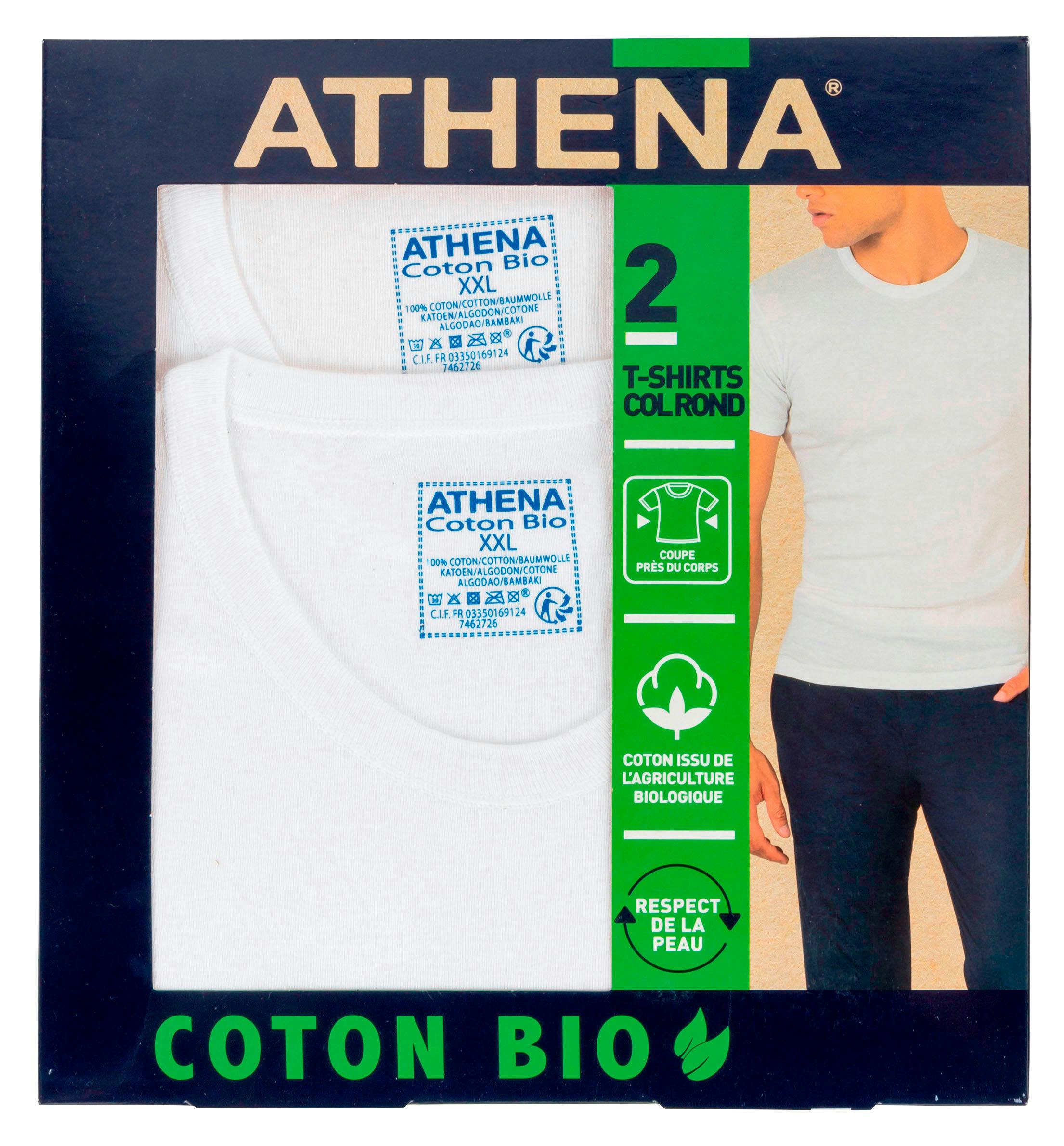 Athena Lot 2 T-shirts Manches Courtes Col Rond Homme