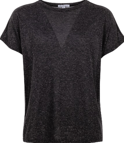 ôdrey T-shirt Lin Noir Femme