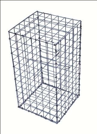 COMO Schanskorf Cube 50x3.5mm H 600 x L 300 x B 300mm incl. kram.